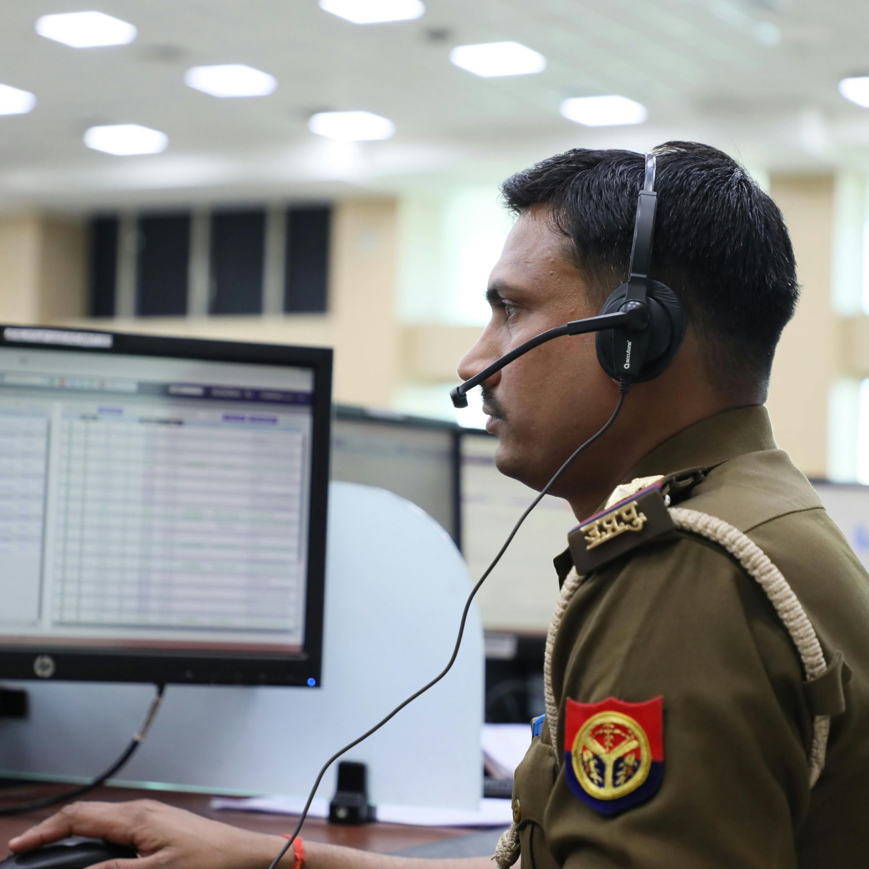 The word 'Police' prominently displayed, symbolizing tenant verification in Thane.